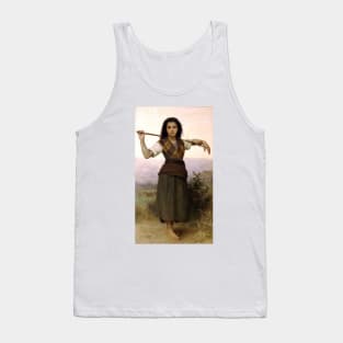 The Shepherdess - William Adolphe Bouguereau Tank Top